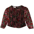 Vintage Womens Long Sleeve Blouse Top UK 14 Medium Multicoloured Floral