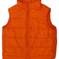 BENETTON Girls Padded Gilet 7-8 Years Medium Orange Polyamide Vintage Benetton and Second-Hand Benetton from Messina Hembry 