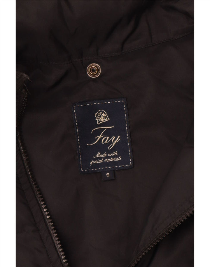 Fay Mens Padded Jacket UK 36 Small Black Polyamide