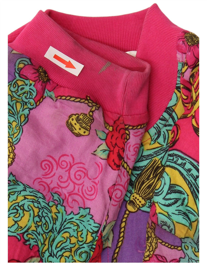 Marks & Spencer Girls St. Michael Bomber Jacket 13-14 Years Pink Floral
