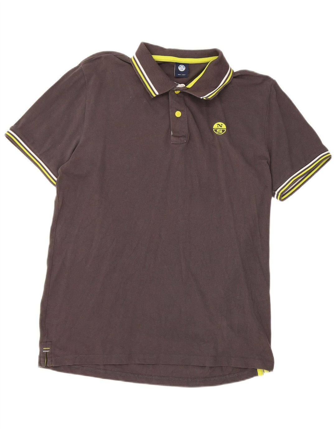 North Sails Mens Polo Shirt Medium Grey Cotton