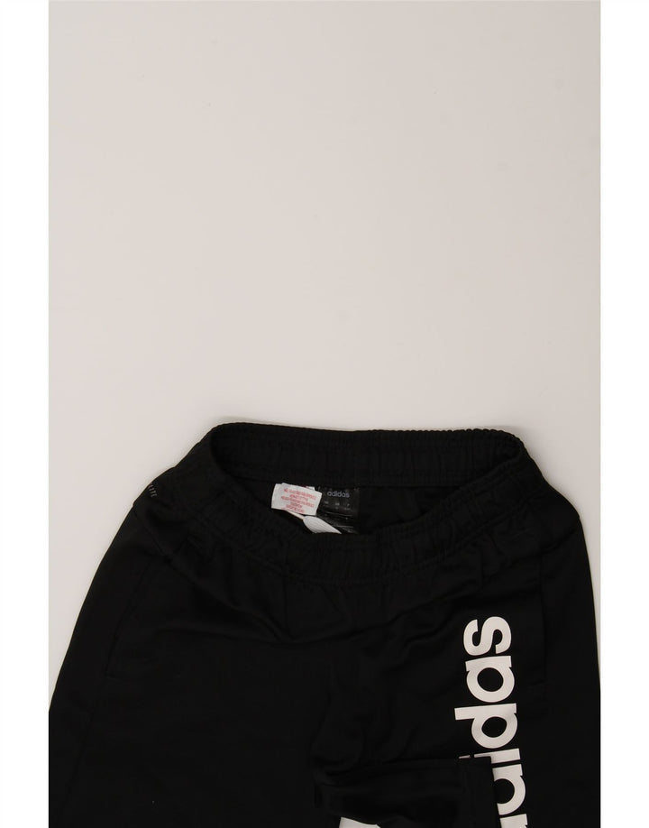 ADIDAS Boys Climalite Graphic Sport Shorts 11-12 Years  Black Polyester Vintage Adidas and Second-Hand Adidas from Messina Hembry 