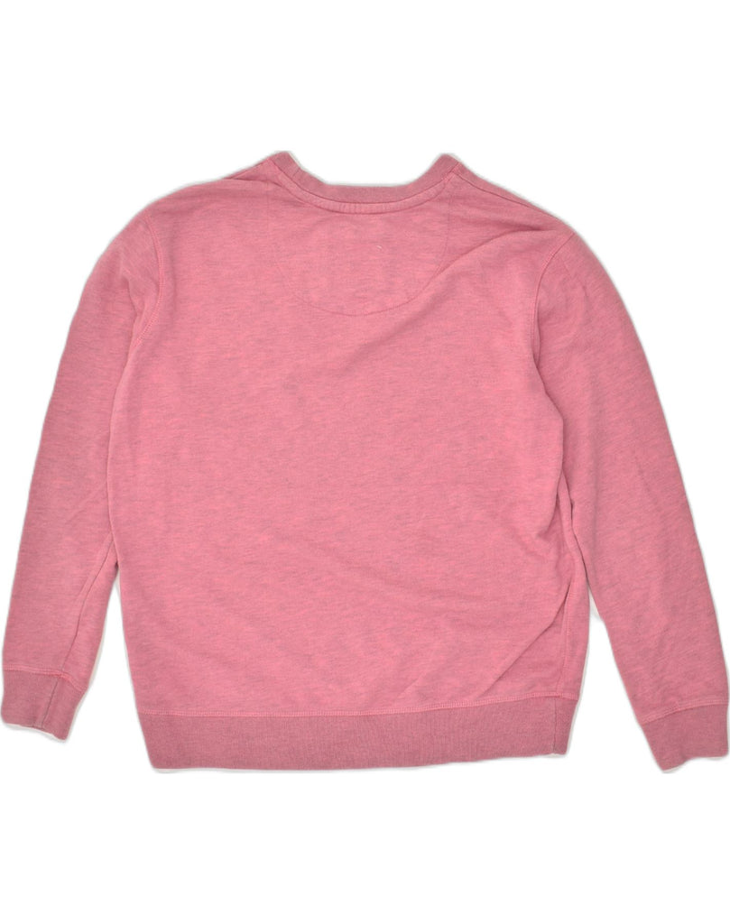 JACK WILLS Womens Oversized Sweatshirt Jumper UK 10 Small Pink Cotton | Vintage Jack Wills | Thrift | Second-Hand Jack Wills | Used Clothing | Messina Hembry 