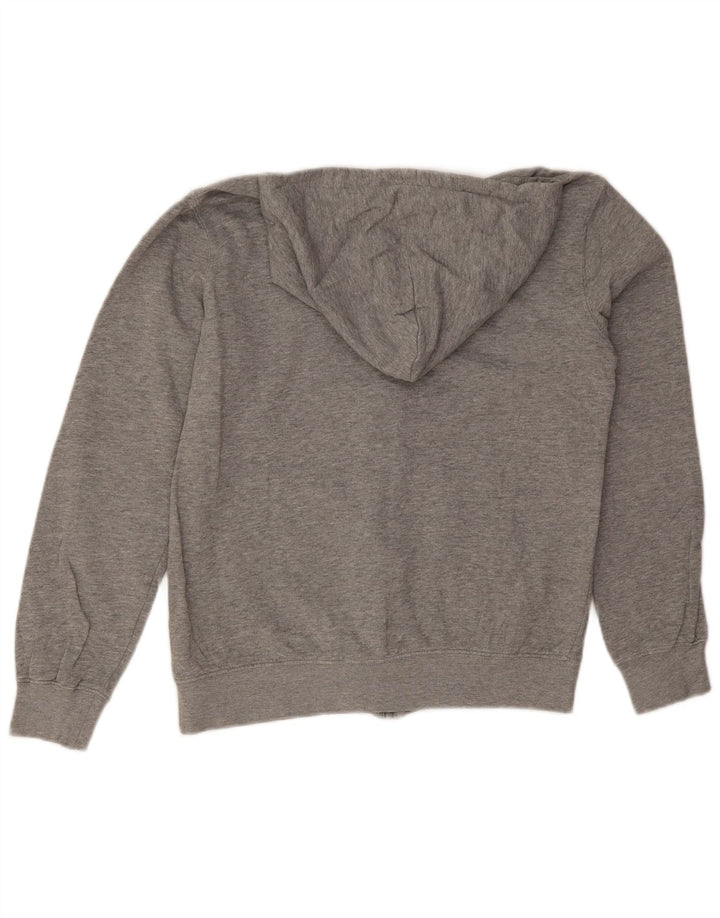 Champion Mens Graphic Zip Hoodie Sweater Small Grey Cotton
