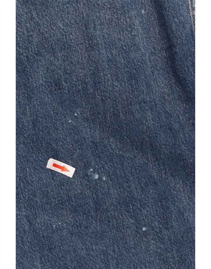 Zara Mens Denim Jacket UK 40 Large Blue Cotton