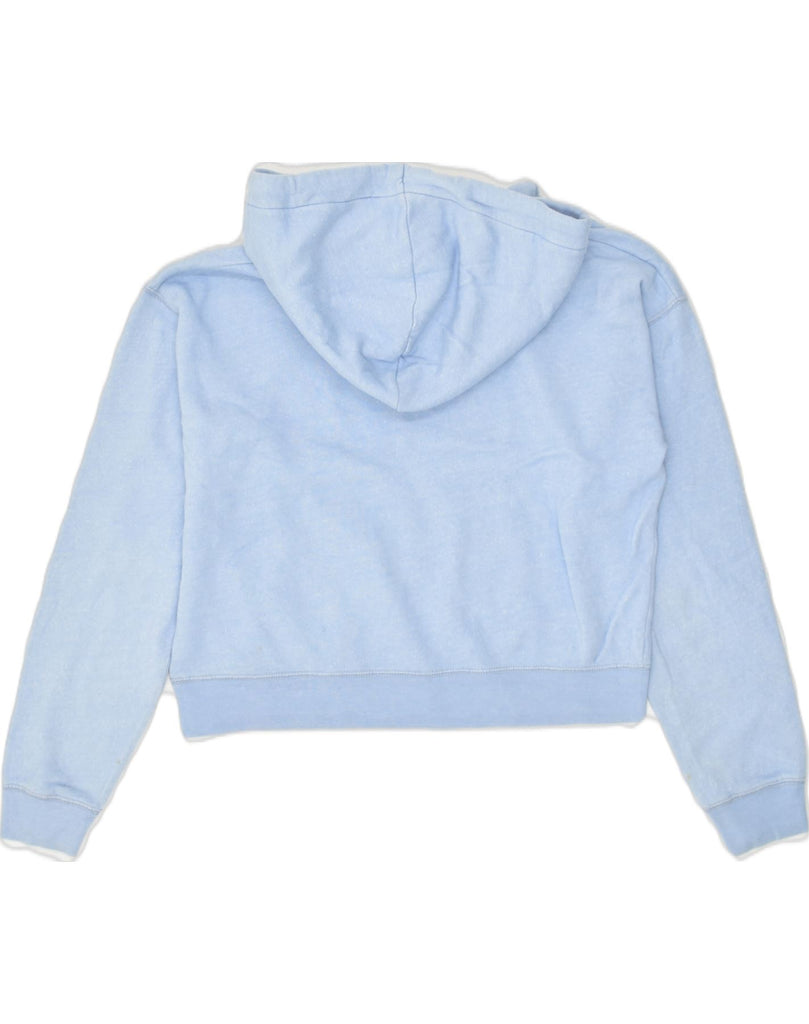 JACK WILLS Womens Oversized Crop Hoodie Jumper UK 6 XS  Blue Cotton | Vintage Jack Wills | Thrift | Second-Hand Jack Wills | Used Clothing | Messina Hembry 