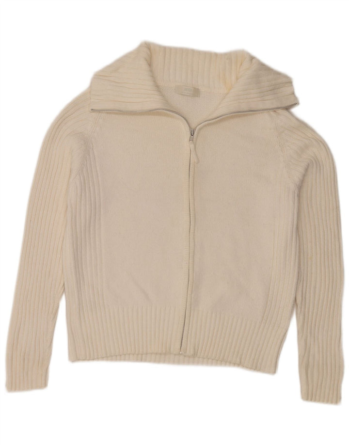 Marks & Spencer Womens Stretch Cardigan Sweater UK 16 Large White
