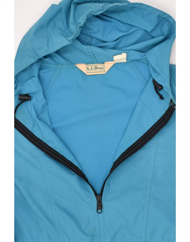 L.L.BEAN Womens Hooded Anorak Jacket UK 16 Large Blue Nylon | Vintage L.L.Bean | Thrift | Second-Hand L.L.Bean | Used Clothing | Messina Hembry 