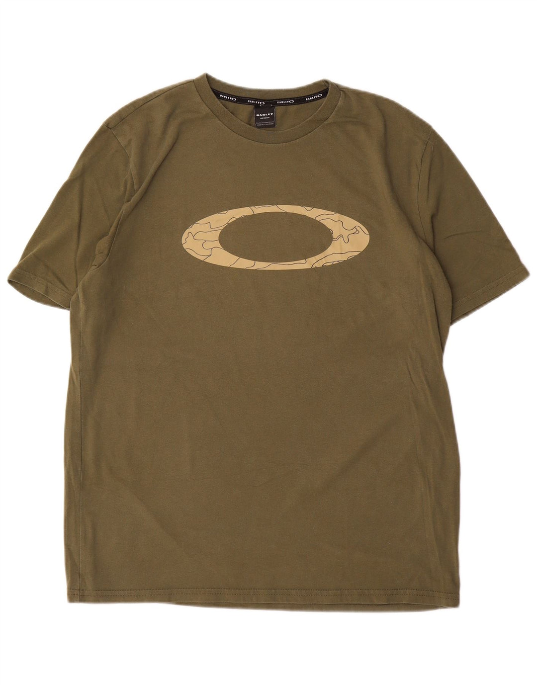 Oakley Mens Custom Fit Graphic T-Shirt Top XL Khaki