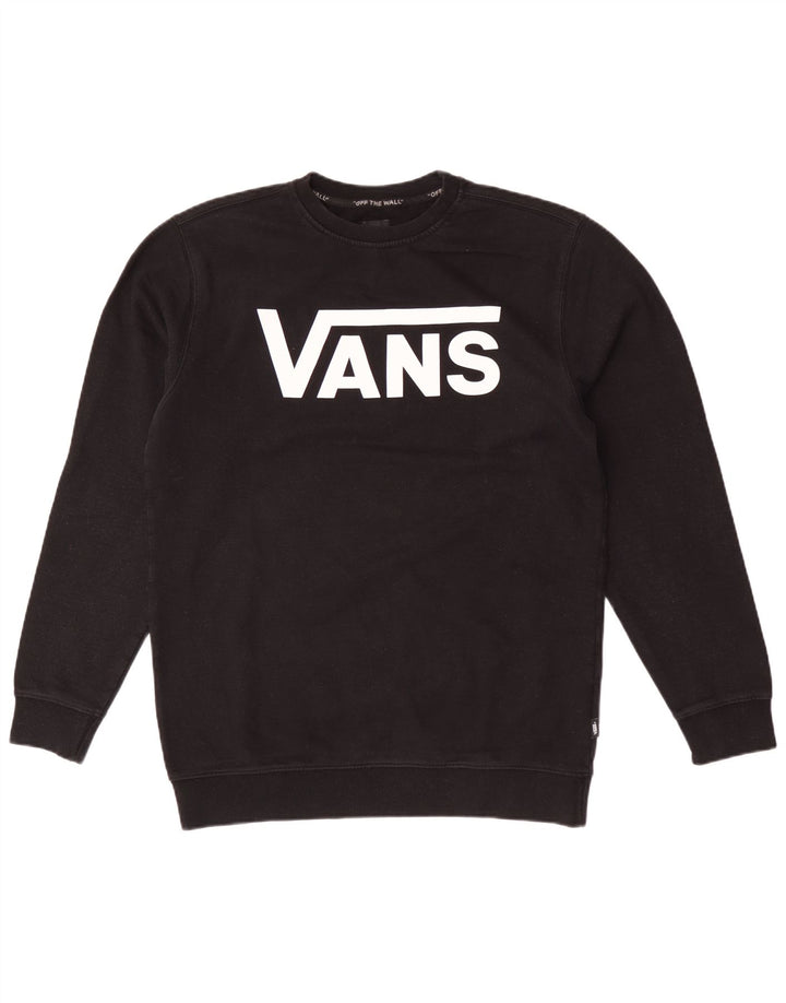 Vans Mens Graphic Sweatshirt Jumper Large Black Cotton