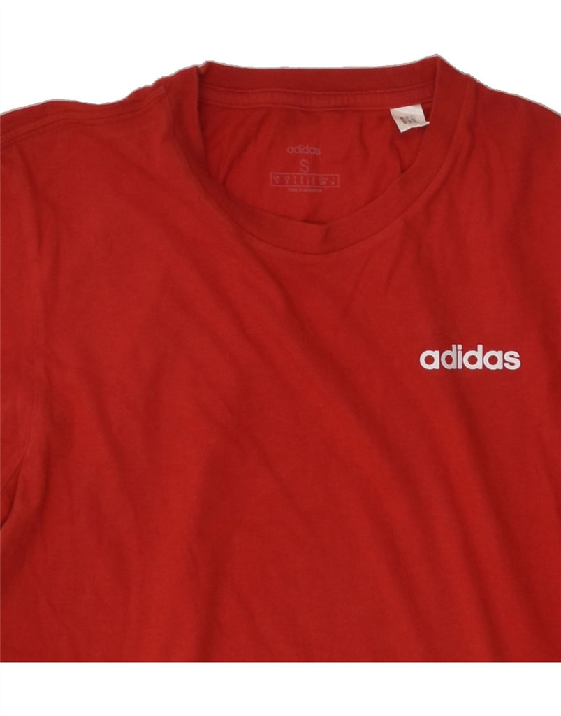 ADIDAS Mens Graphic T-Shirt Top Small Red Cotton | Vintage Adidas | Thrift | Second-Hand Adidas | Used Clothing | Messina Hembry 