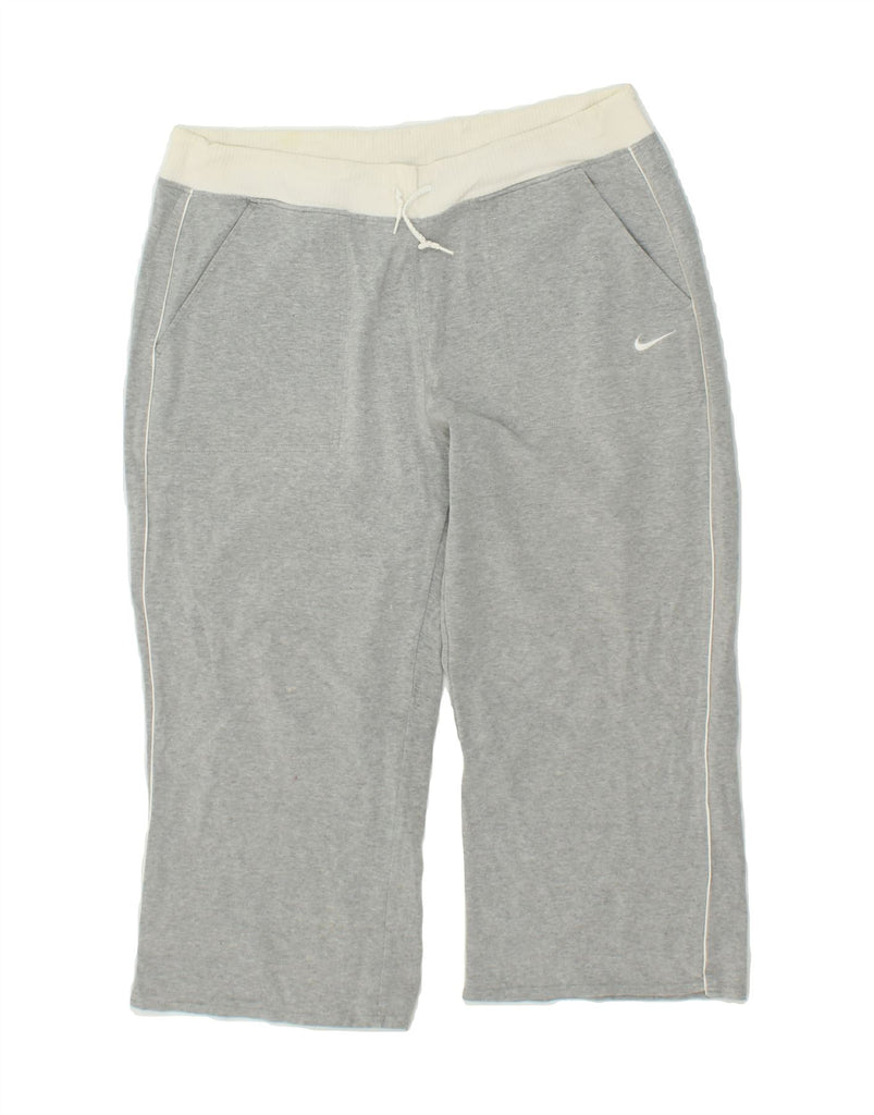 NIKE Womens Bermuda Sport Shorts UK 10/12 Medium  Grey Vintage Nike and Second-Hand Nike from Messina Hembry 