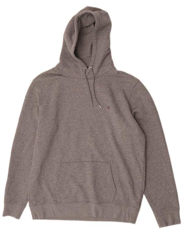 Gant Mens Hoodie Jumper 3XL Grey Cotton