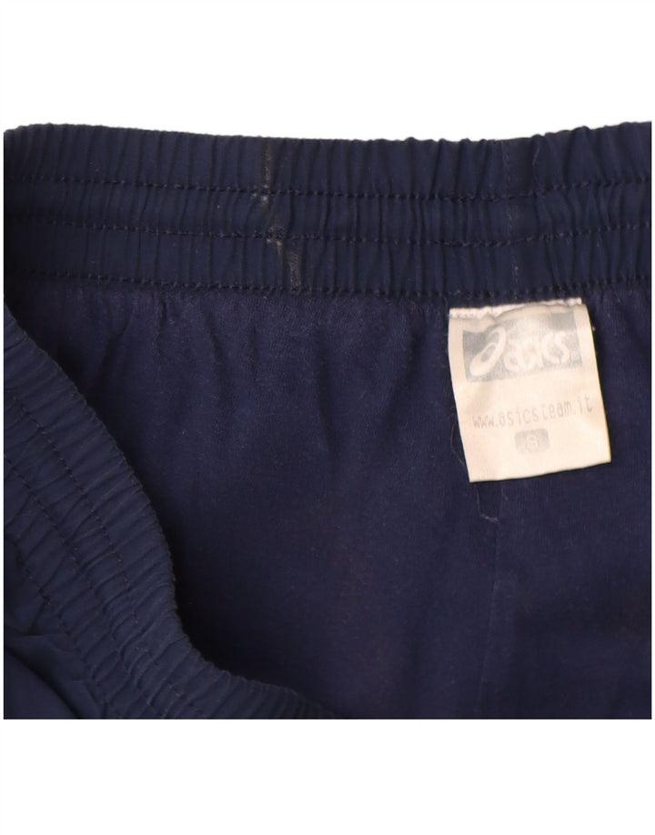 Asics Mens Tracksuit Trousers Small  Navy Blue Polyester
