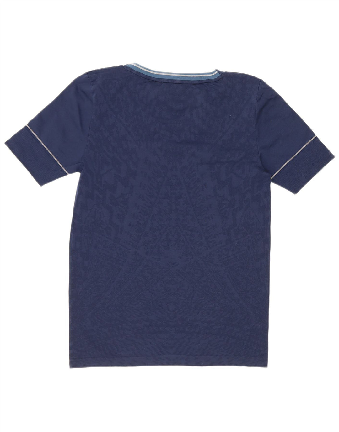 Adidas Womens Running Abstract Pattern T-Shirt Top UK 8/10 Small Navy Blue