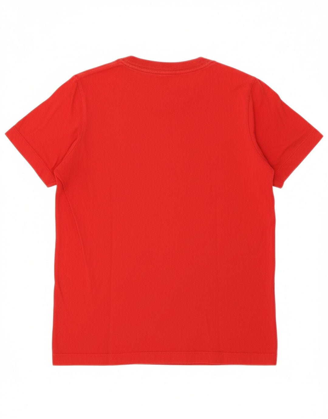 NIKE Womens T-Shirt Top UK 12 Medium Red Cotton