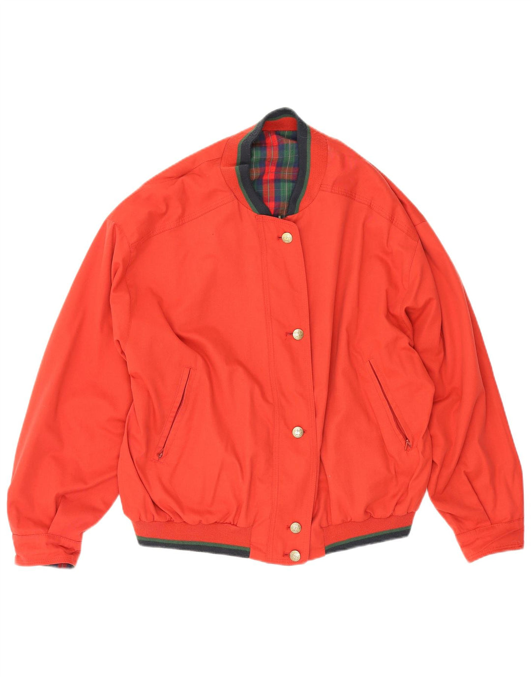 Ravens Womens Oversized Reversible Jacket UK 16 Large Multicoloured Check