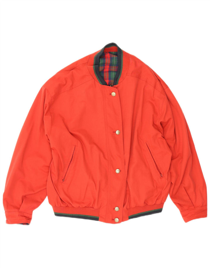 Ravens Womens Oversized Reversible Jacket UK 16 Large Multicoloured Check