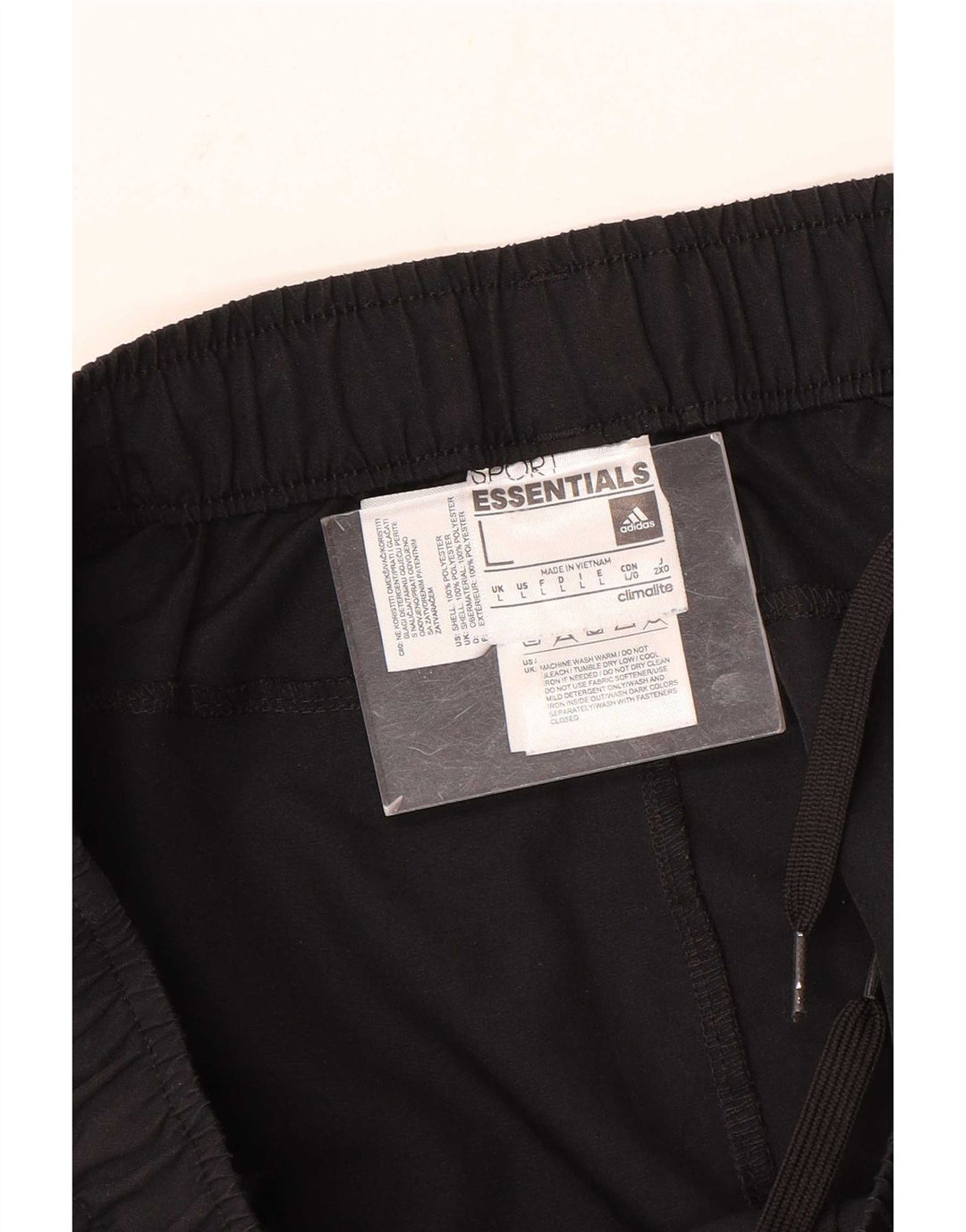 Adidas Mens Climalite Tracksuit Trousers Large  Black