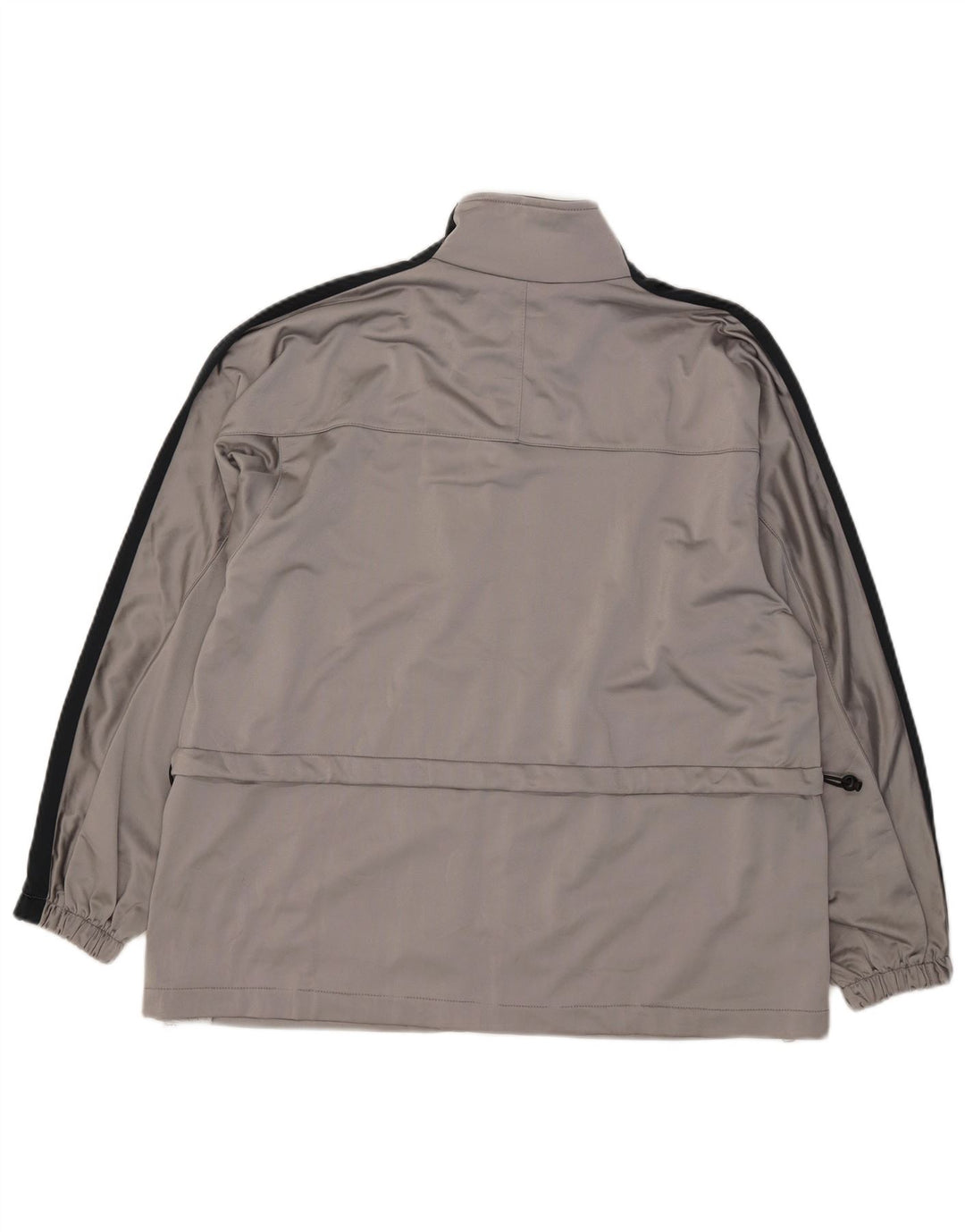 Diadora Womens Oversized Tracksuit Top Jacket UK 14 Large Grey Colourblock