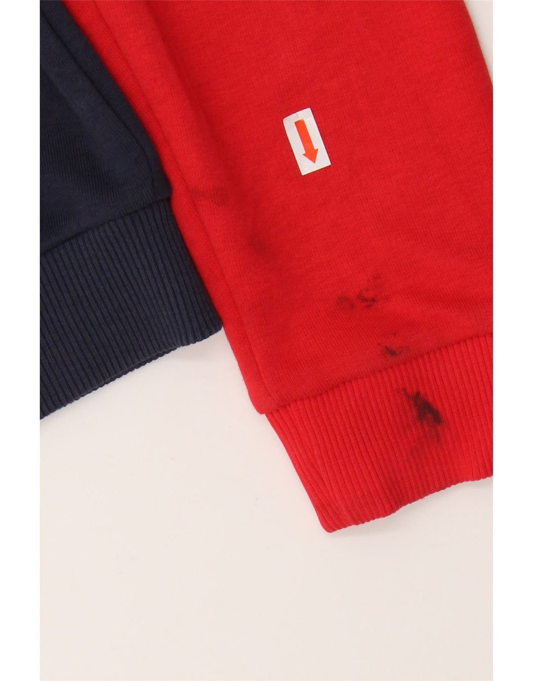 FILA Womens Graphic Hoodie Jumper UK 10 Small Multicoloured Colourblock