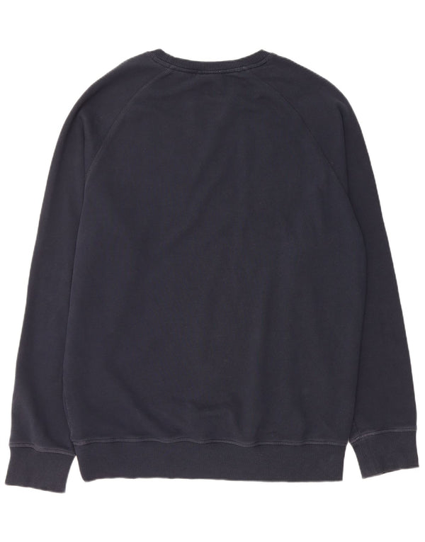 TIMBERLAND Mens Regular Fit Sweatshirt Jumper Large Navy Blue Cotton