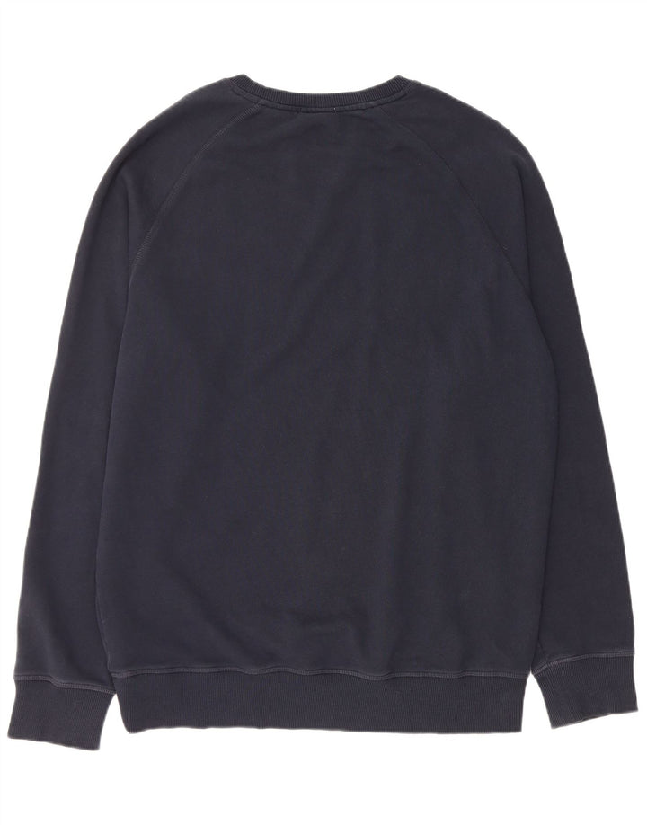 TIMBERLAND Mens Regular Fit Sweatshirt Jumper Large Navy Blue Cotton