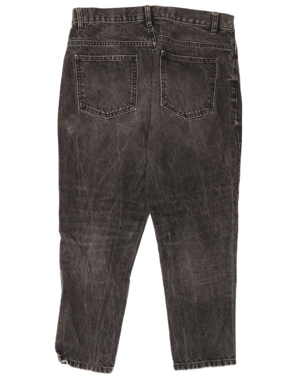 Zara Mens Cropped Slim Jeans EU 42 Large W32 L24 Grey Cotton