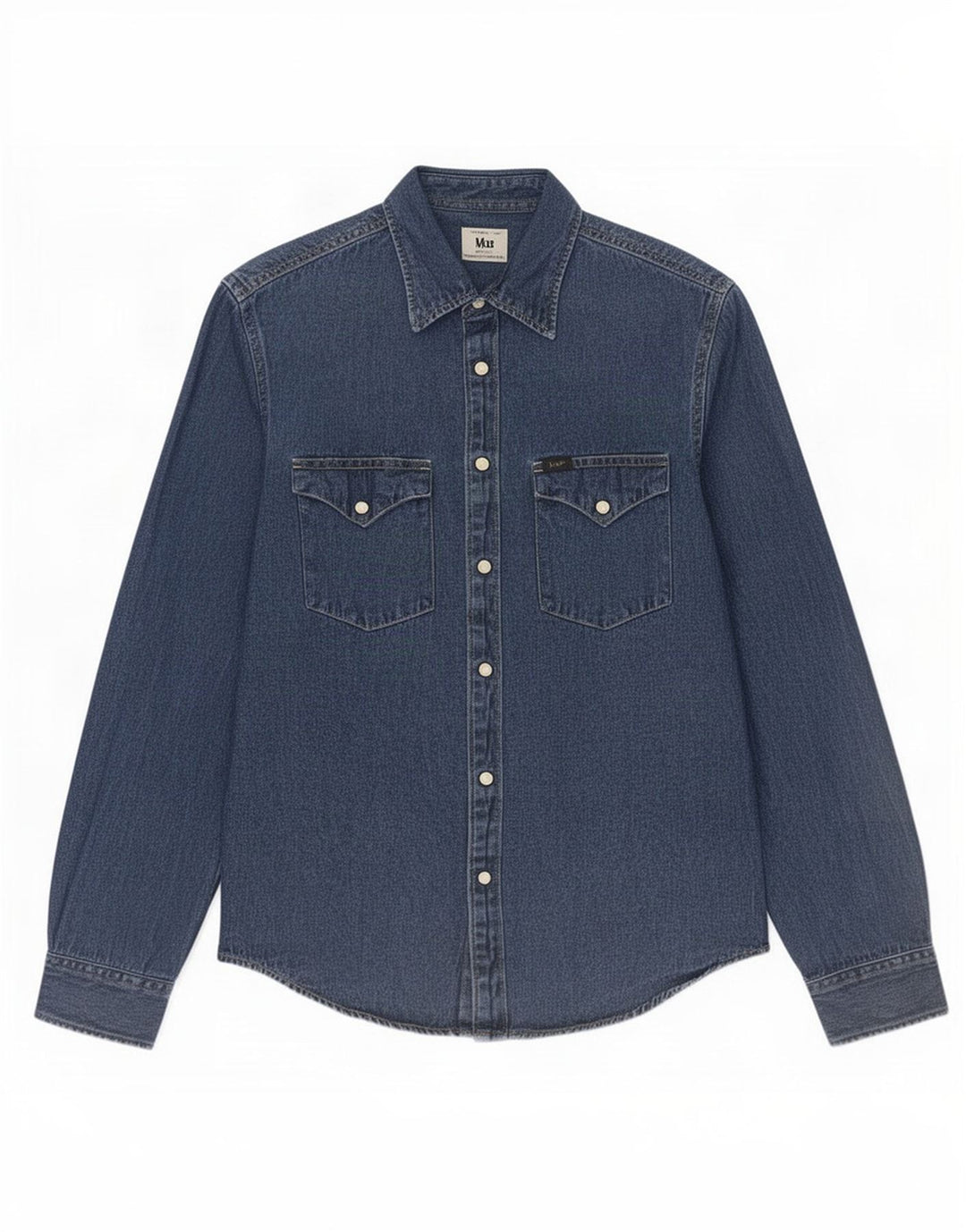 Lee Mens Denim Shirt Small Blue