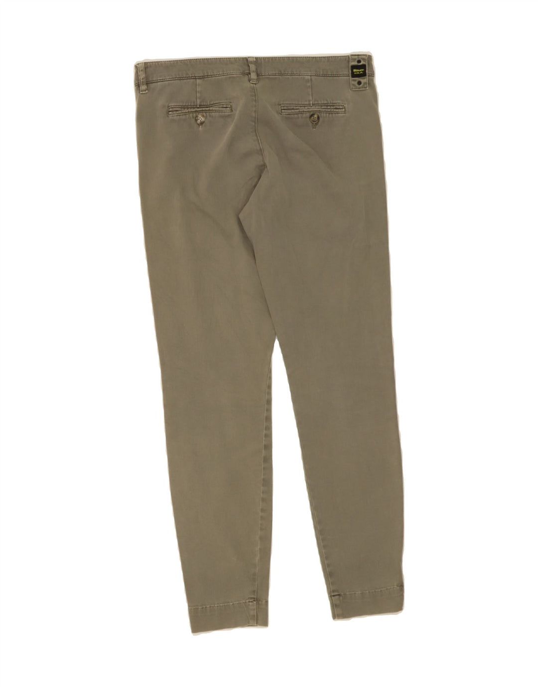 BLAUER Womens Skinny Chino Trousers W28 L27 Khaki Cotton Vintage Blauer and Second-Hand Blauer from Messina Hembry 
