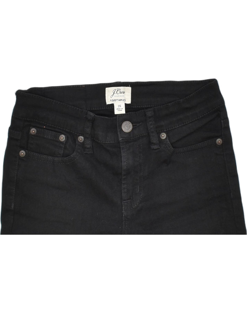 J. CREW Womens Slim Jeans W28 W27 Black Cotton | Vintage | Thrift | Second-Hand | Used Clothing | Messina Hembry 
