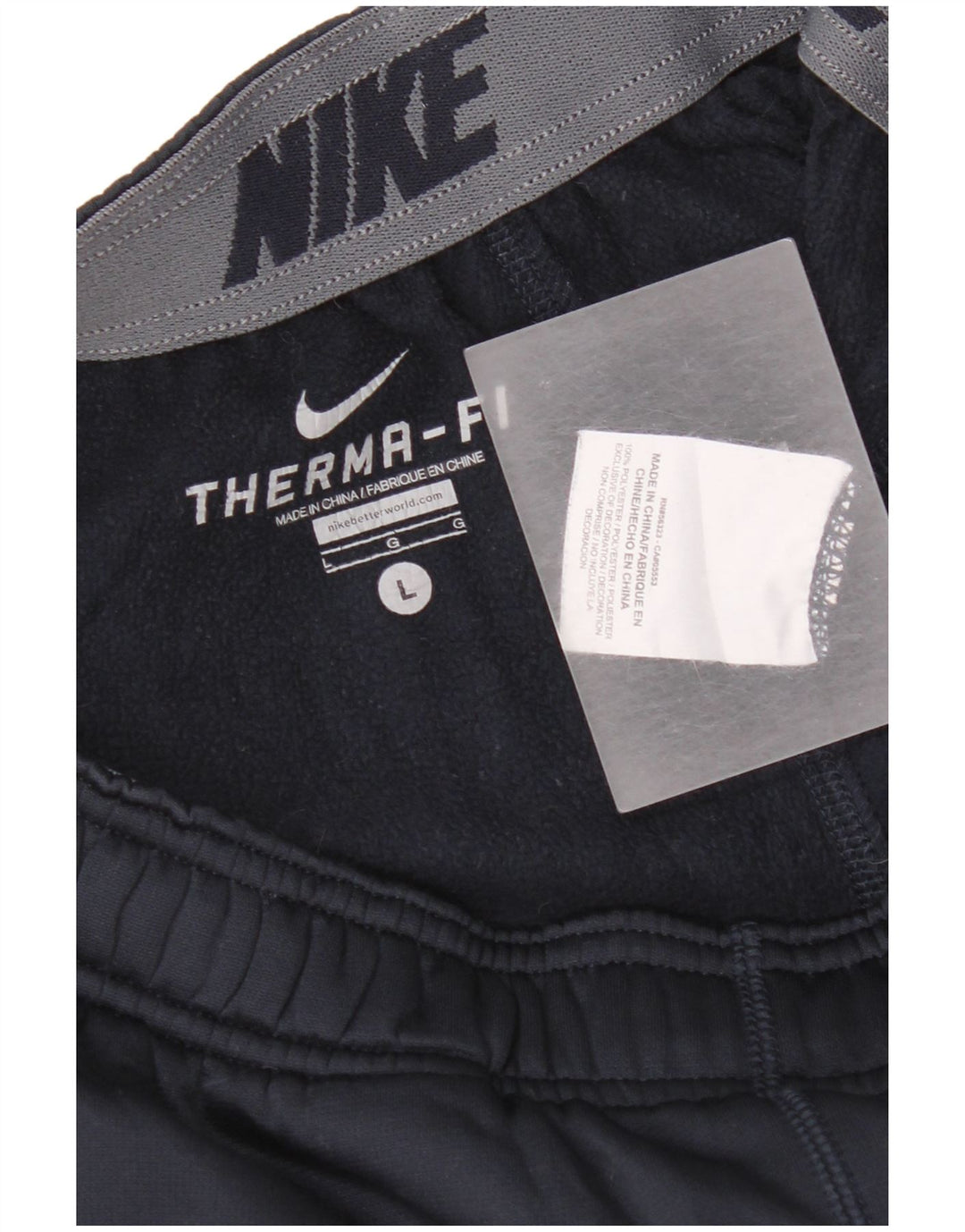 Nike Mens Therma-Fit Tracksuit Trousers Large  Navy Blue Polyester