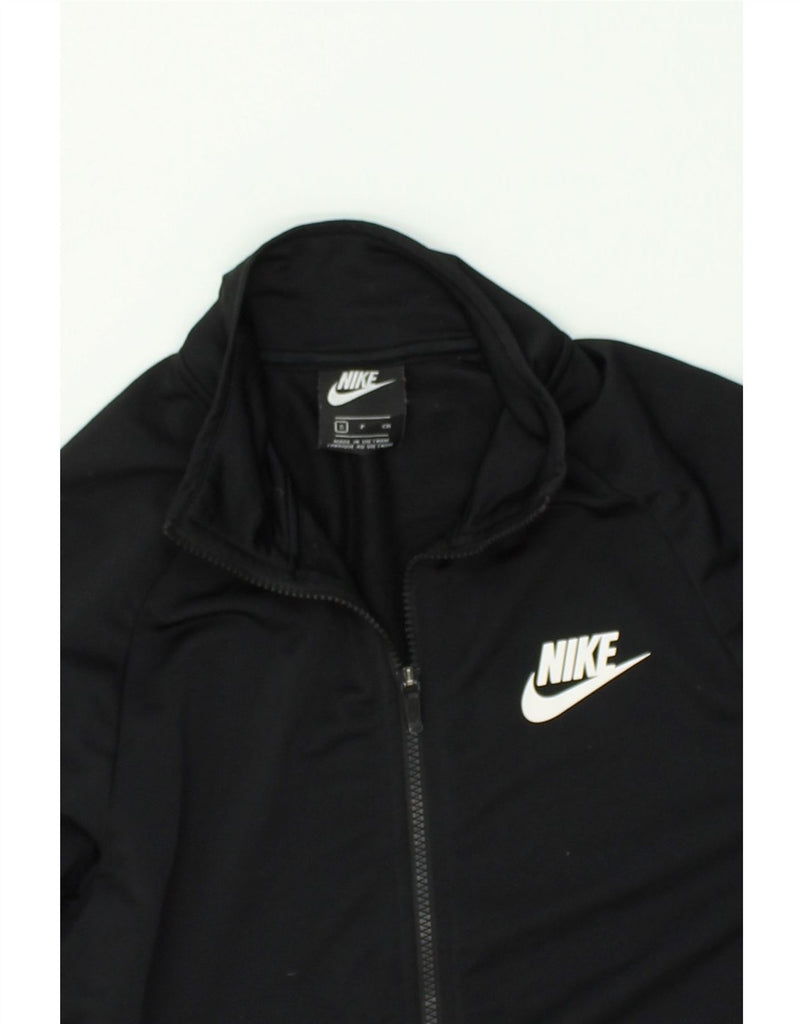 NIKE Mens Tracksuit Top Jacket Small Black Polyester | Vintage Nike | Thrift | Second-Hand Nike | Used Clothing | Messina Hembry 