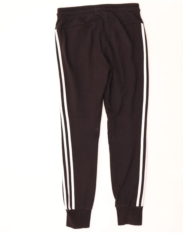 Adidas Womens Tracksuit Trousers Joggers UK 8/10 Small  Black Cotton