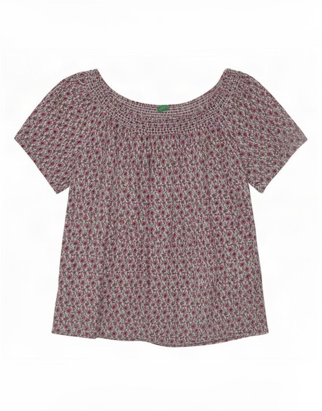 Benetton Womens Blouse Top UK 16 Large Multicoloured Floral
