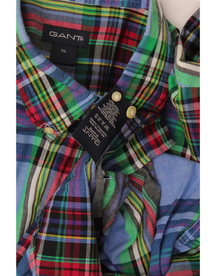 Gant Mens Shirt XL Multicoloured Plaid Cotton