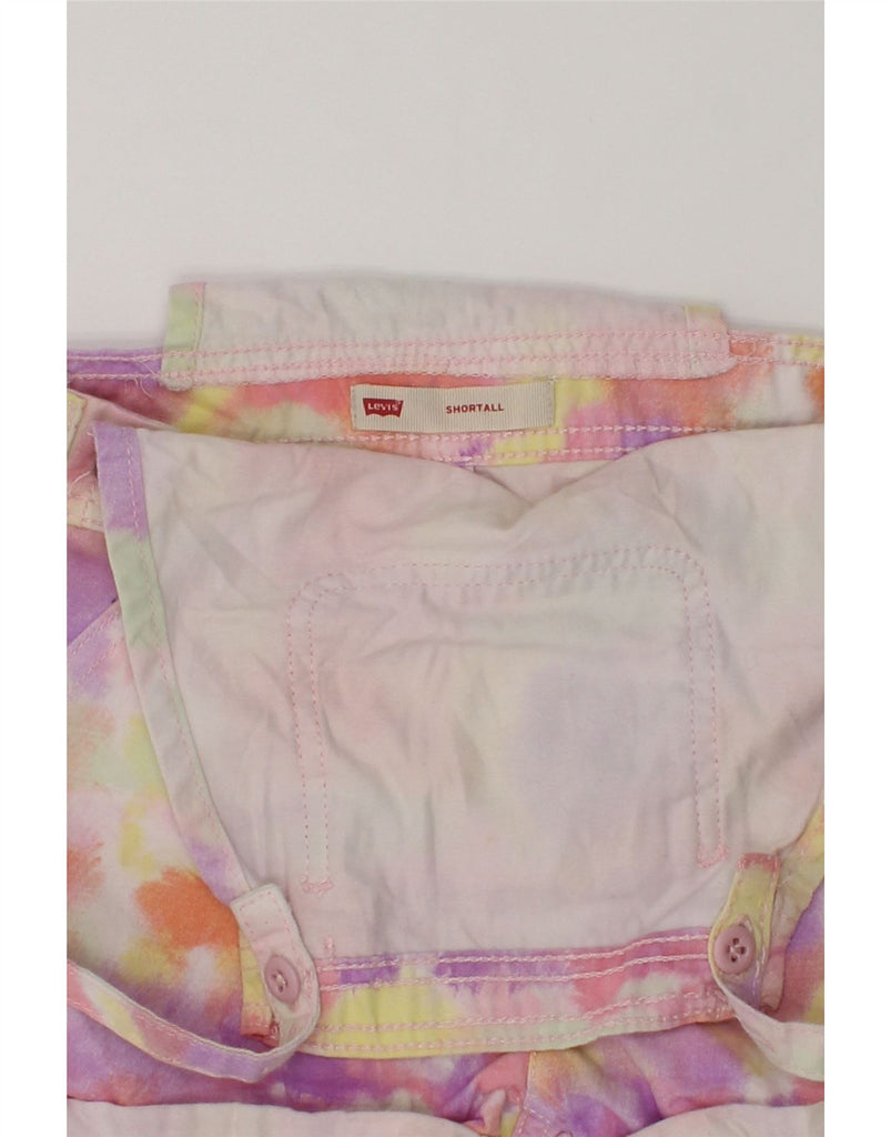 LEVI'S Girls Dungarees Chino Shorts 5-6 Years W24  Multicoloured Tie Dye | Vintage Levi's | Thrift | Second-Hand Levi's | Used Clothing | Messina Hembry 