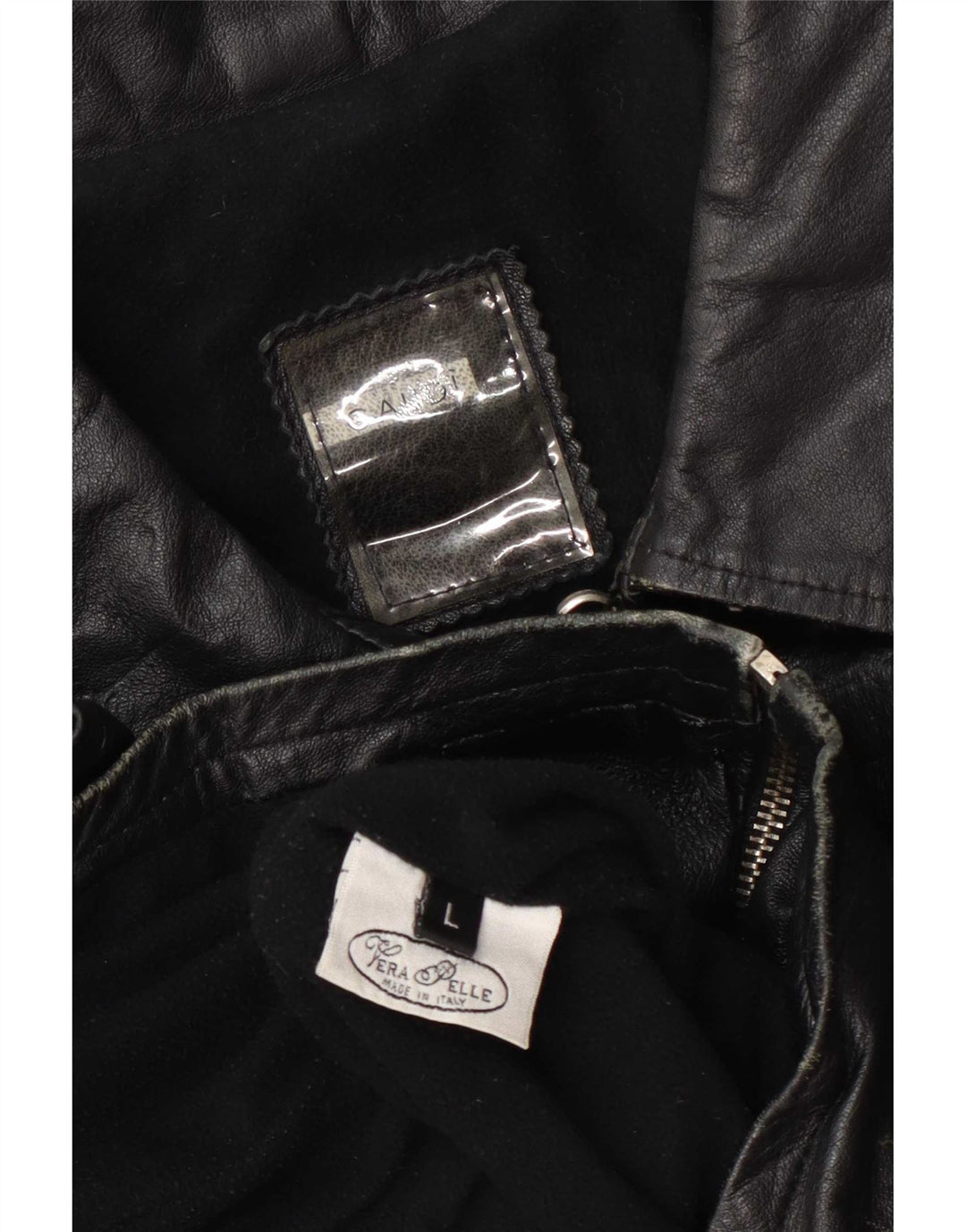 Gaudi Womens Leather Jacket UK 16 Large Black