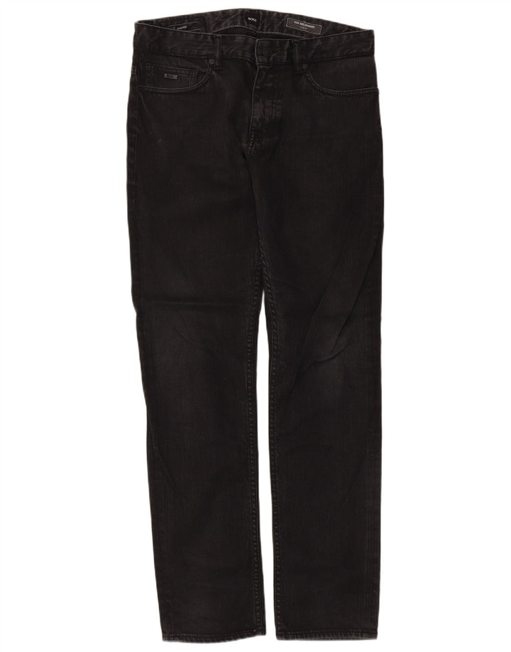 Hugo Boss Mens Delaware Slim Jeans W32 L32 Black Cotton