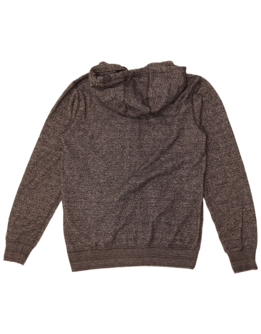 Quiksilver Mens Graphic Zip Hoodie Sweater Medium Grey Polyester