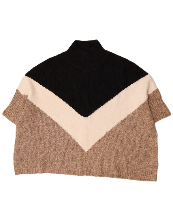 Marks & Spencer Womens Short Sleeve Turtle Neck Jumper Sweater UK 14 Medium