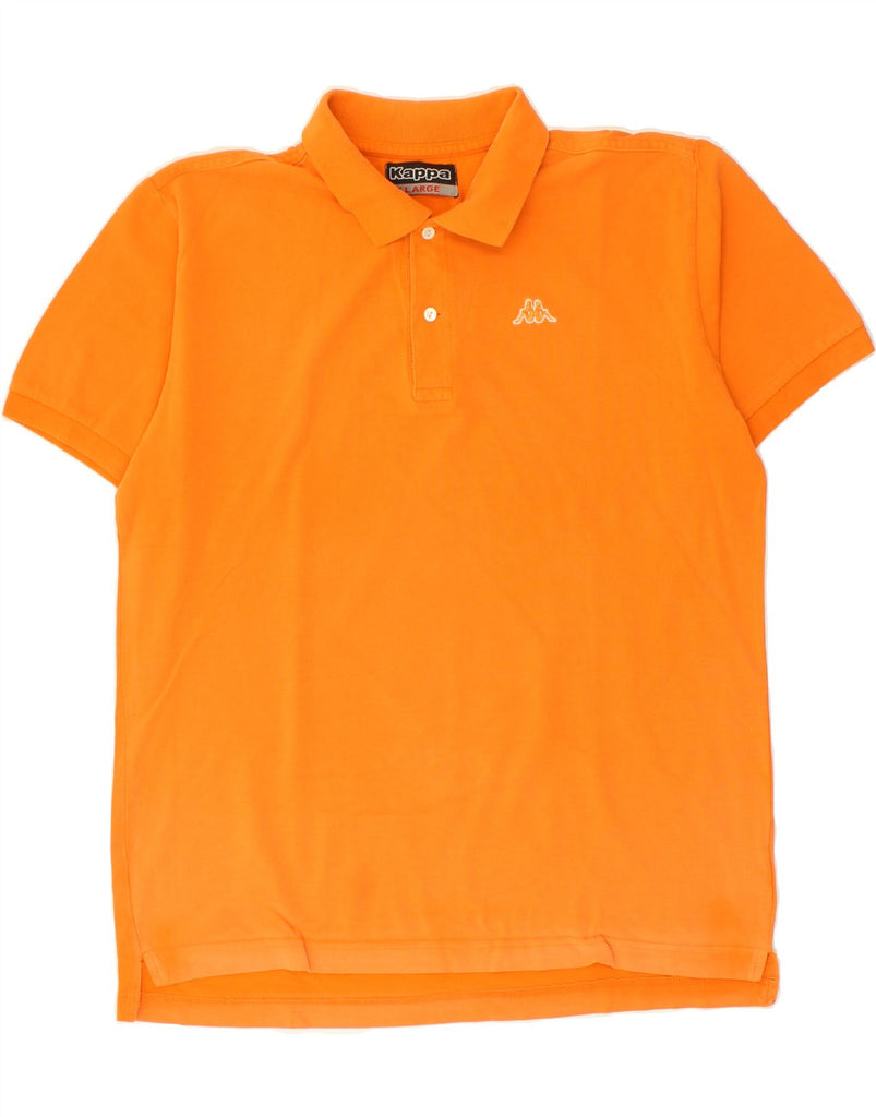 KAPPA Mens Polo Shirt XL Orange Cotton | Vintage Kappa | Thrift | Second-Hand Kappa | Used Clothing | Messina Hembry 