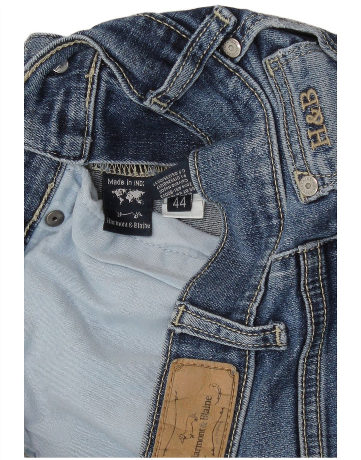 Harmont & Blaine Womens Crop Straight Jeans IT 44 Medium W30 L26 Blue