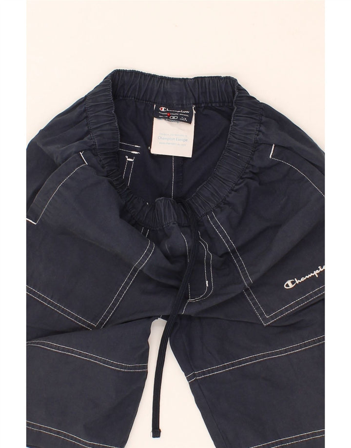 CHAMPION Boys Sport Shorts 7-8 Years Small Navy Blue Cotton Vintage Champion and Second-Hand Champion from Messina Hembry 