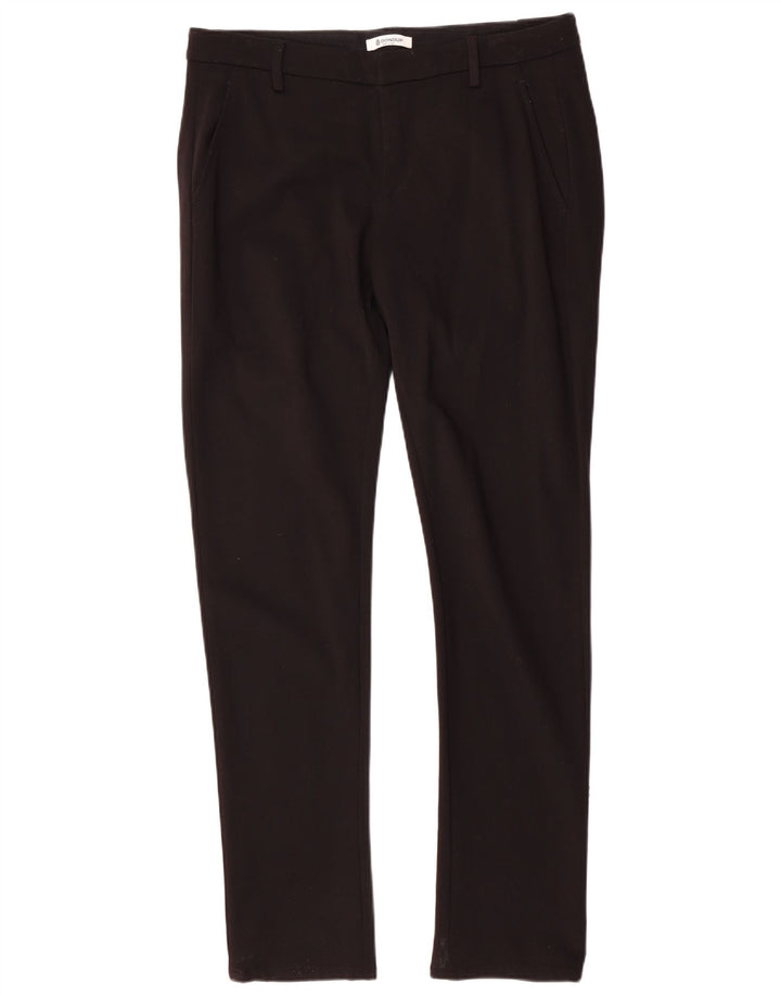 Dondup Mens Slim Chino Trousers W36 L34 Black Viscose
