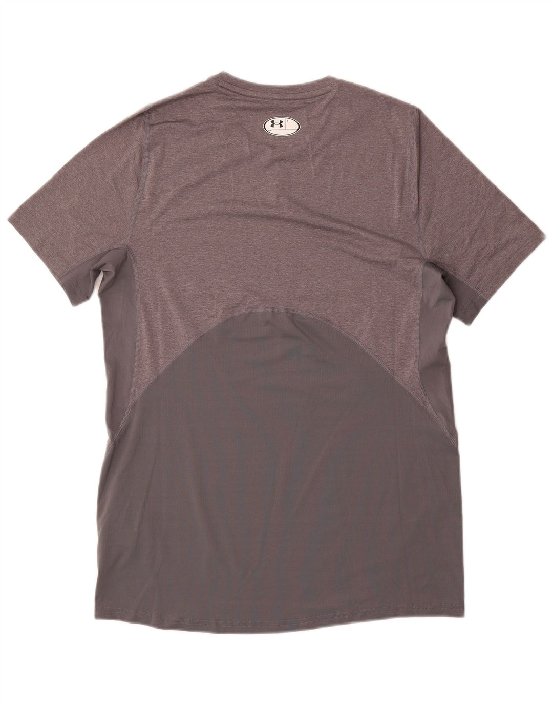Under Armour Mens Heat Gear T-Shirt Top Medium Grey Flecked Polyester