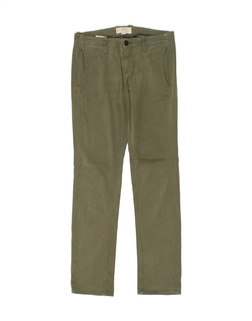 MARLBORO CLASSICS Womens Slim Chino Trousers W30 L30 Green Vintage Marlboro Classics and Second-Hand Marlboro Classics from Messina Hembry 