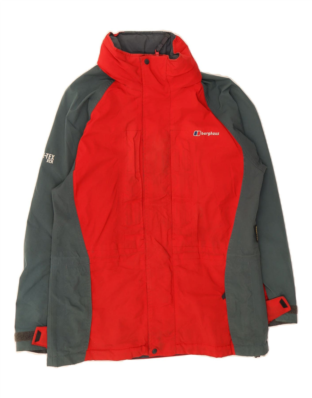 BERGHAUS Womens Windbreaker Jacket UK 10 Small Red Colourblock Nylon Vintage Berghaus and Second-Hand Berghaus from Messina Hembry 