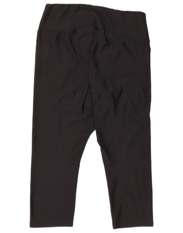 Under Armour Womens Capri Leggings UK 18 XL Black Polyester