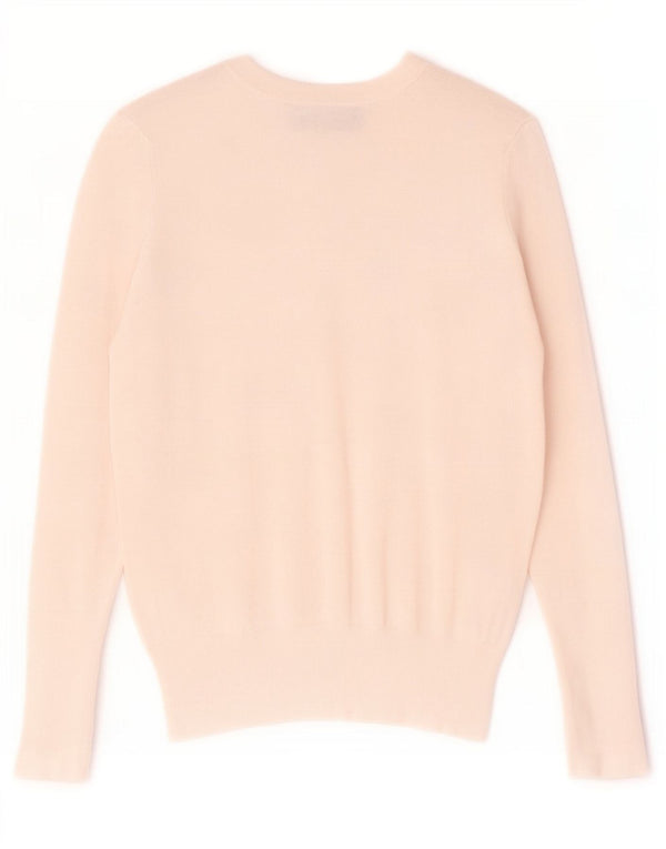 Zara Womens Crew Neck Jumper Sweater UK 10 Small White